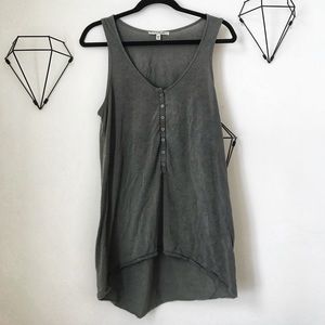 Army Green Express One Eleven Henley Tank